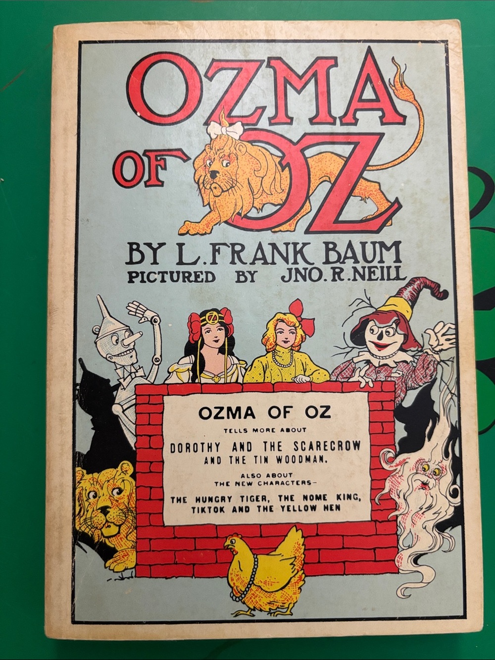 OZMA OF OZ paperback book L. Frank Baum Copyright 1907 Jno Neill Illustrator